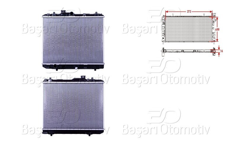 SU RADYATORU BRAZING MT 373X488X16