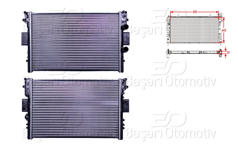 SU RADYATORU MEKANIK MT 650X440X32