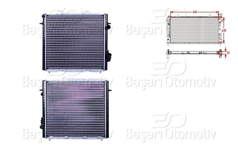 SU RADYATORU MEKANIK MT 460X438X32