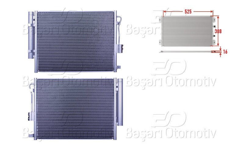 KLIMA RADYATORU 525X388X16