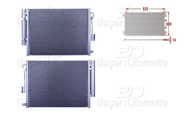 KLIMA RADYATORU 525X388X16