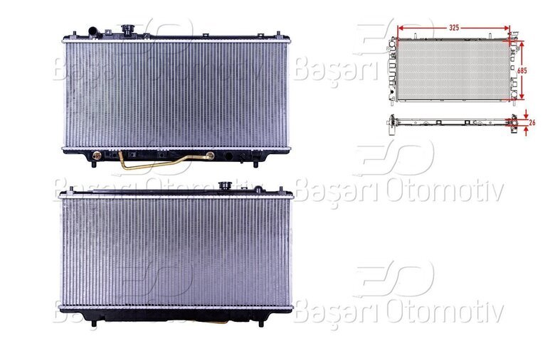 SU RADYATORU BRAZING AT 325X685X26