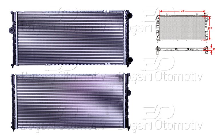 SU RADYATORU MEKANIK MT 630X299 MM