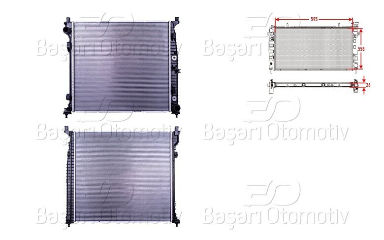 SU RADYATORU BRAZING AT 595X558X26