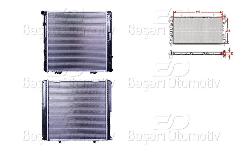 SU RADYATORU BRAZING MT 490X488X32