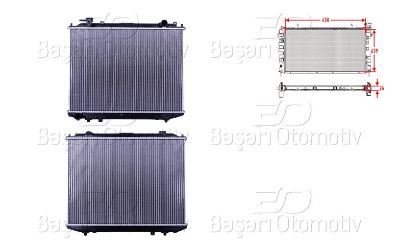 SU RADYATORU BRAZING MT 450X639X26