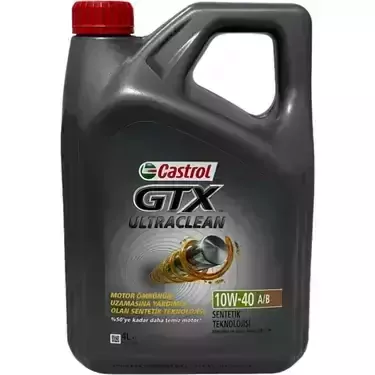 Castrol Gtx Ultraclean 10W-40 A/b Motor Yağı 4 Litre Üretim Yılı 2023