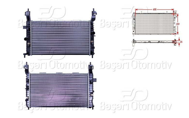 SU RADYATORU MEKANIK MT-AT 608X359X26