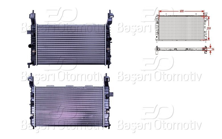 SU RADYATORU MEKANIK MT-AT 608X359X26