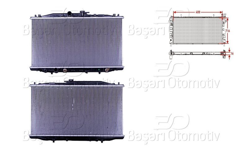SU RADYATORU BRAZING AT 400X716X16 MM