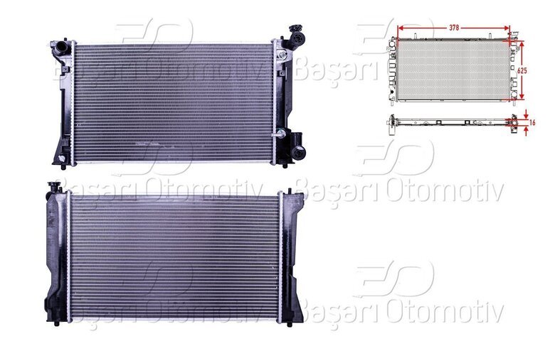 SU RADYATORU BRAZING AT 378X625X16 MM