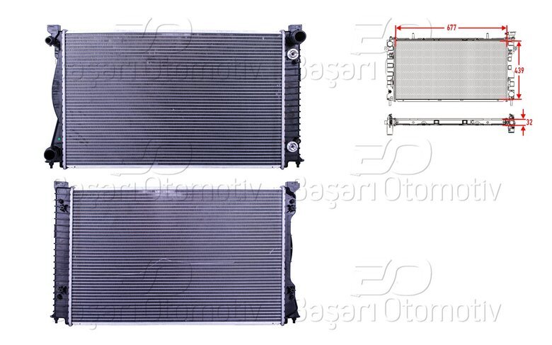 SU RADYATORU BRAZING MT 677X439X32 MM