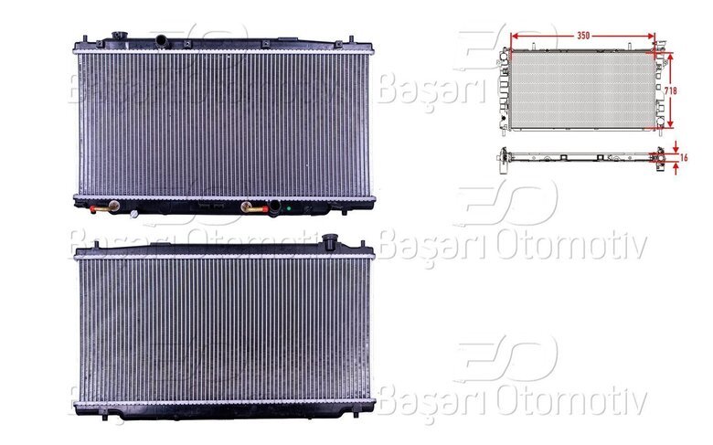 SU RADYATORU BRAZING AT 350X718X16 MM