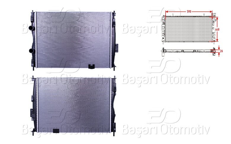 SU RADYATORU BRAZING MT 590X448X26