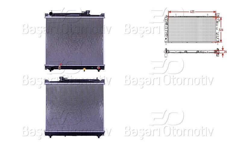 SU RADYATORU BRAZING AT 425X526X26 MM