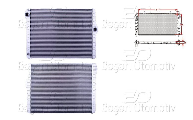 SU RADYATORU BRAZING MT 613X486X26