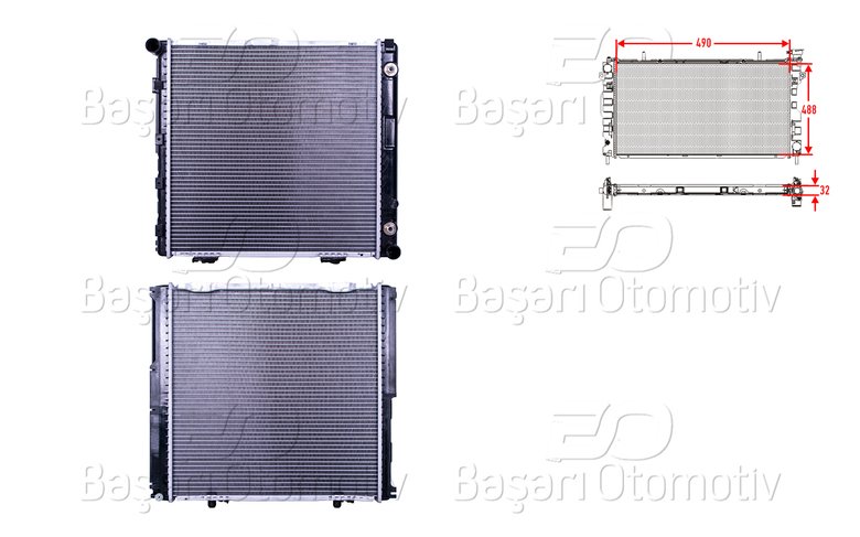 SU RADYATORU BRAZING AT 490X488X32