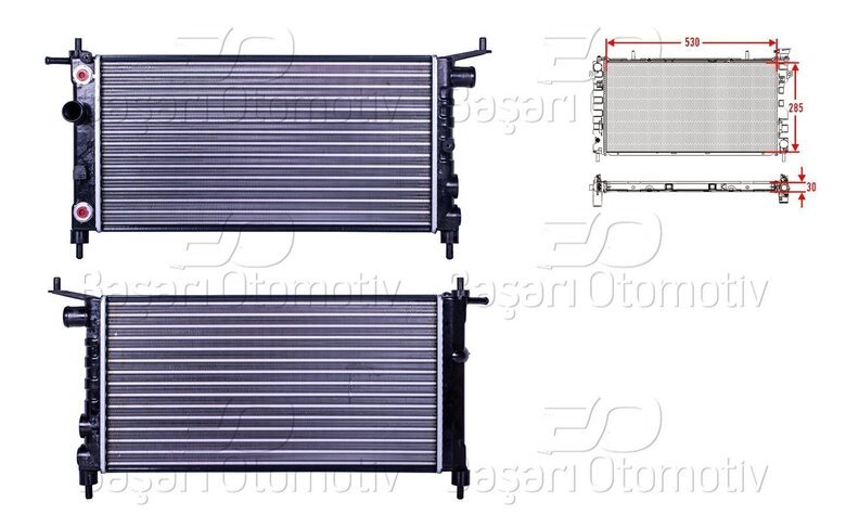 SU RADYATORU MEKANIK AT 530X285X30