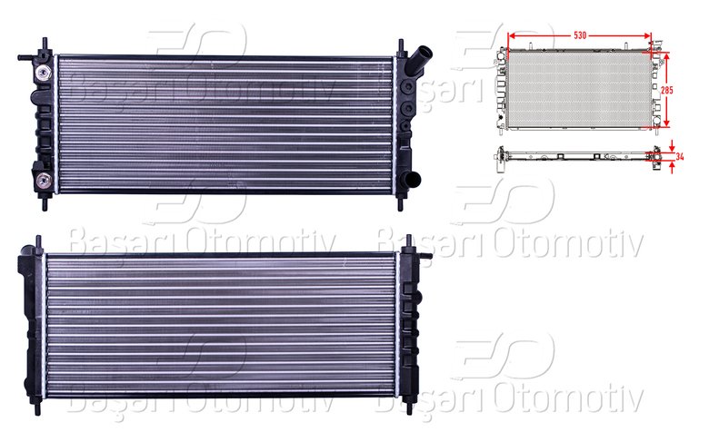 SU RADYATORU MEKANIK AT 530X285X34