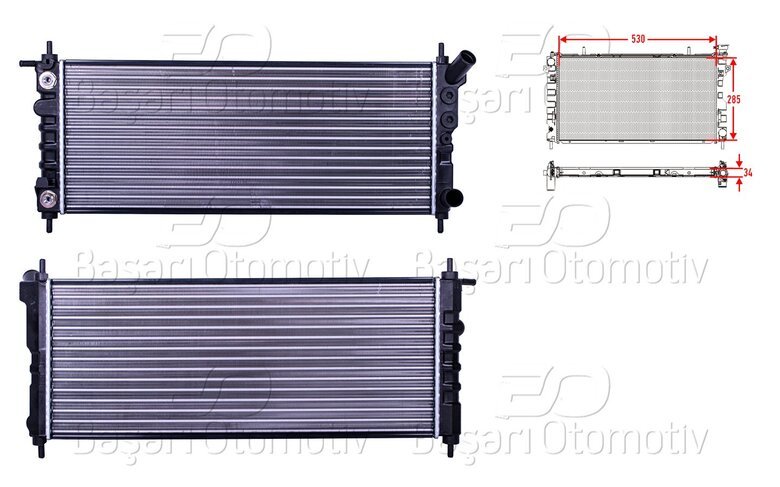 SU RADYATORU MEKANIK AT 530X285X34