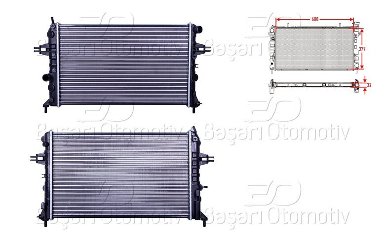 SU RADYATORU MEKANIK MT 600X377X32