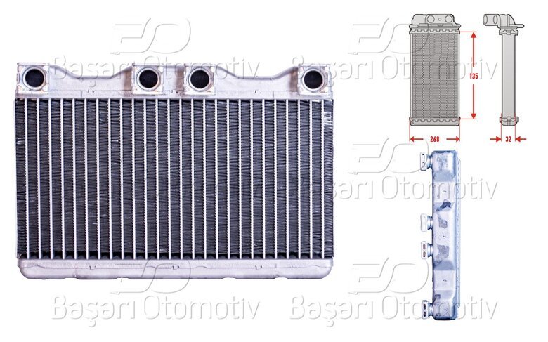 KALORIFER RADYATORU BRAZING 135X268 MM