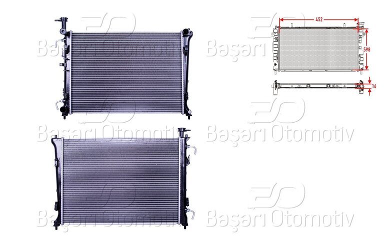 SU RADYATORU BRAZING AT 452X598X16 MM