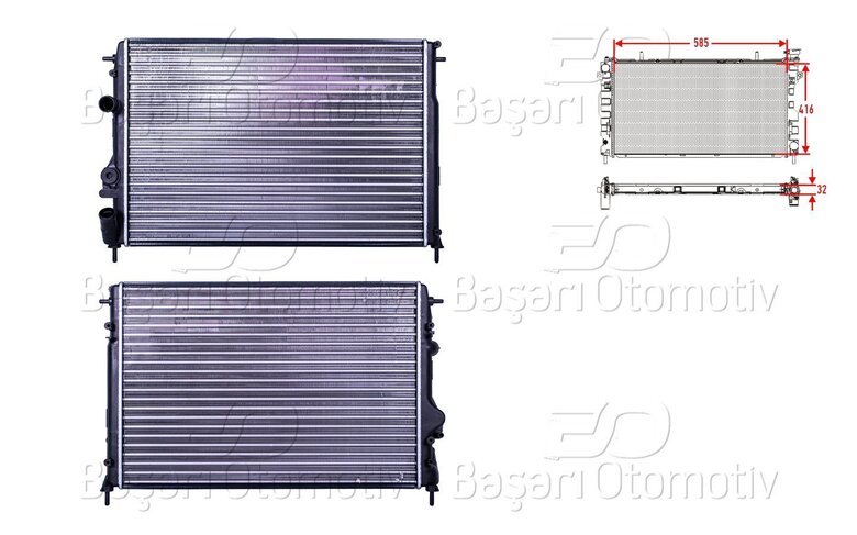 SU RADYATORU MEKANIK MT-AT 585X416X32