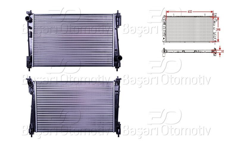 SU RADYATORU MEKANIK MT 632X398X32