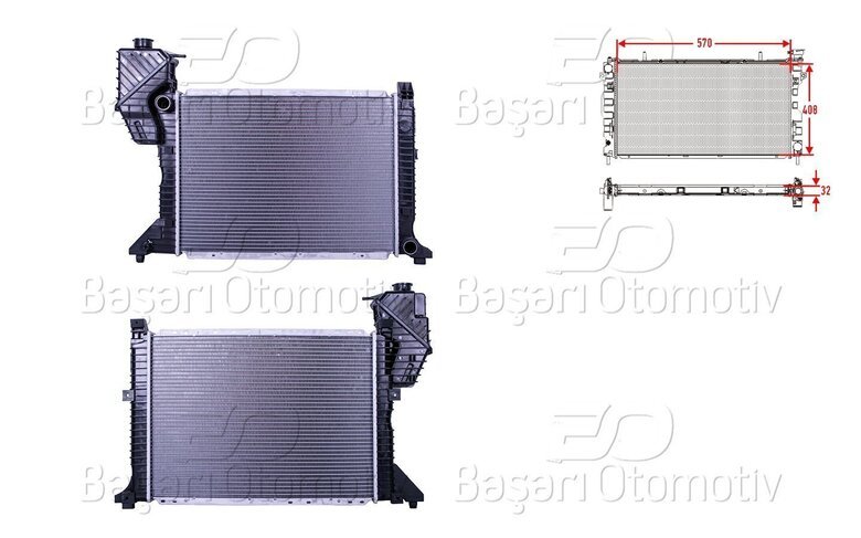 SU RADYATORU BRAZING MT 570X408X32
