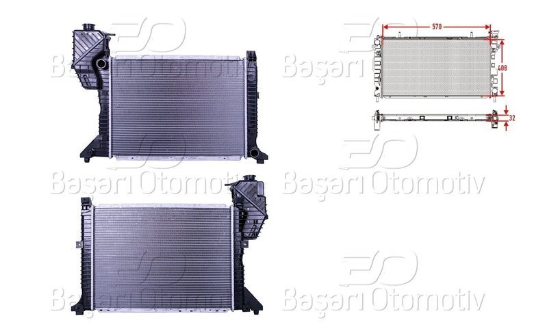 SU RADYATORU BRAZING MT 570X408X32