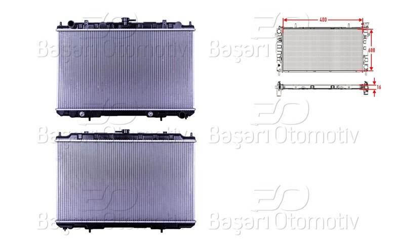 SU RADYATORU BRAZING AT 400X688X16