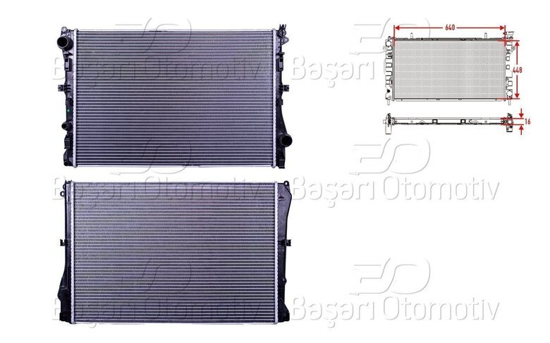 SU RADYATORU BRAZING MT 640X448X16