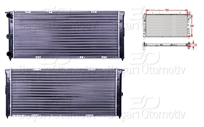 SU RADYATORU MEKANIK MT-AT 700X300X23