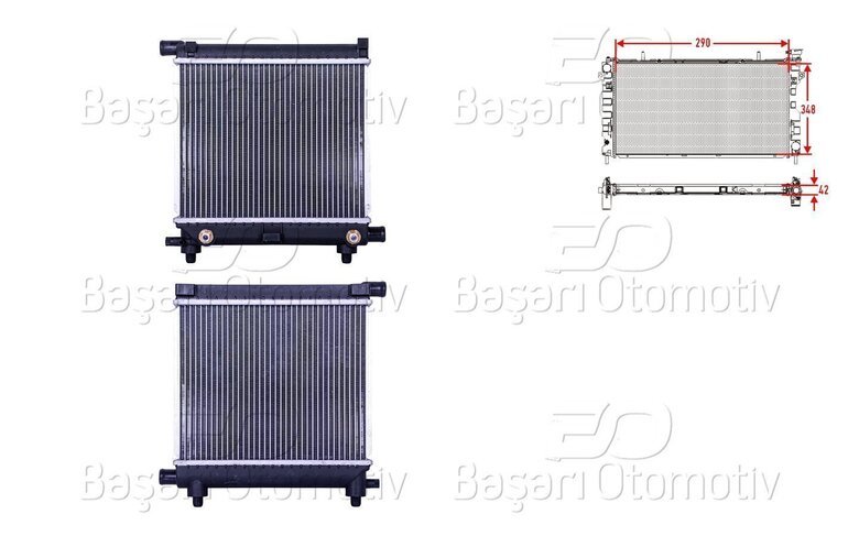 SU RADYATORU BRAZING AT 290X348X42