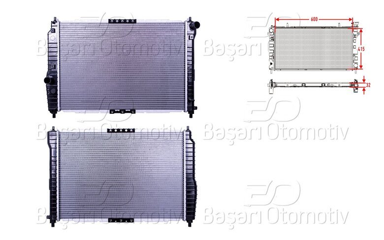 SU RADYATORU MEKANIK MT 600X415X32