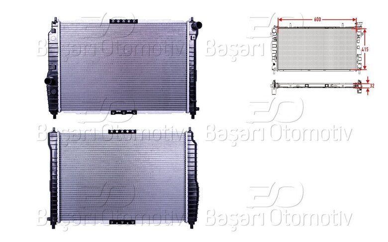 SU RADYATORU MEKANIK MT 600X415X32