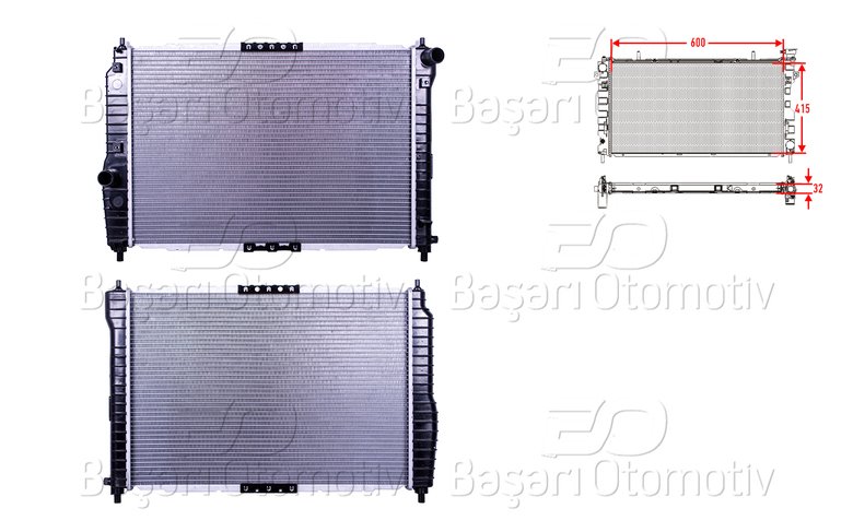 SU RADYATORU MEKANIK MT 600X415X32