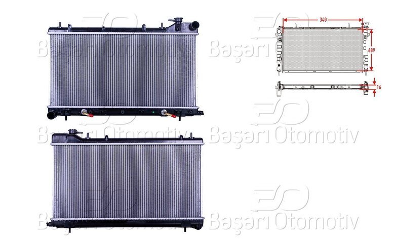 SU RADYATORU BRAZING AT 340X689X16