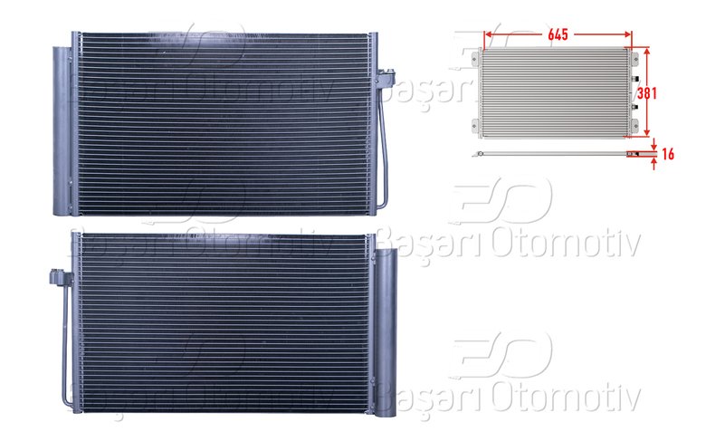 KLIMA RADYATORU 645X381X16
