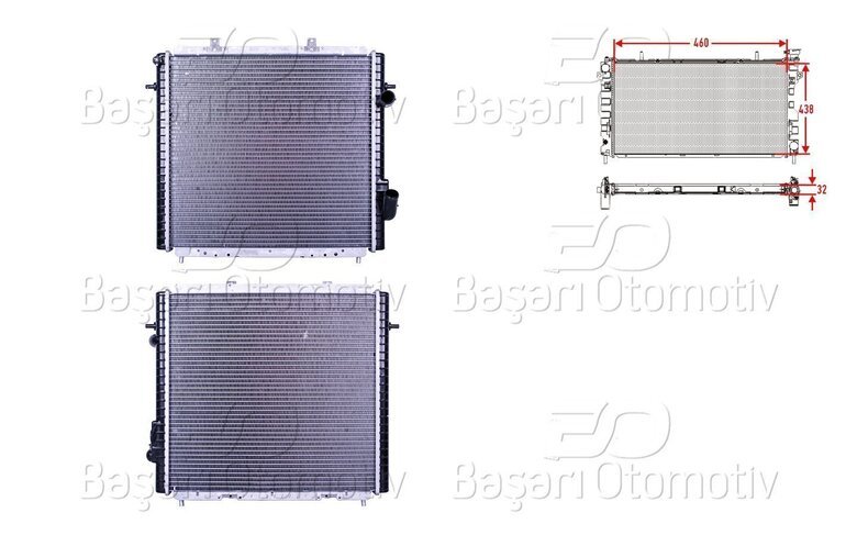 SU RADYATORU BRAZING MT 460X438X32