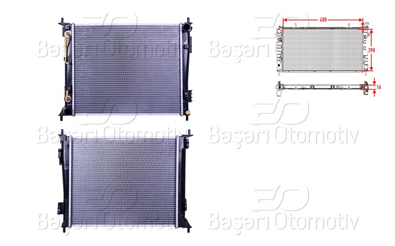 SU RADYATORU BRAZING AT 480X398X16 MM