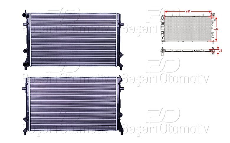 SU RADYATORU MEKANIK 654X416 MM