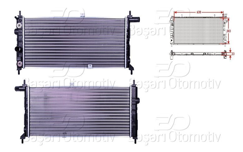 SU RADYATORU MEKANIK AT 630X303X23