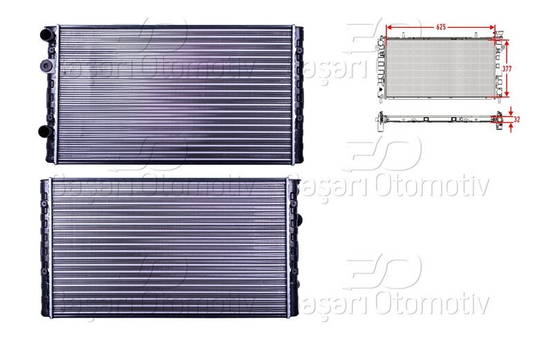 SU RADYATORU MEKANIK MT 625X377 MM