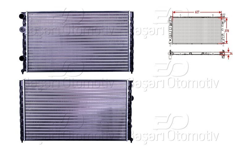 SU RADYATORU MEKANIK MT-AT 627x378 MM