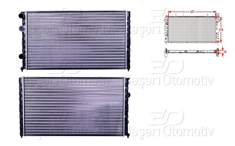 SU RADYATORU MEKANIK MT-AT 627x378 MM