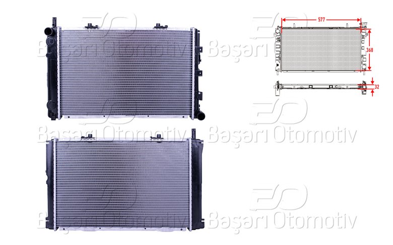 SU RADYATORU BRAZING MT 577X368X32