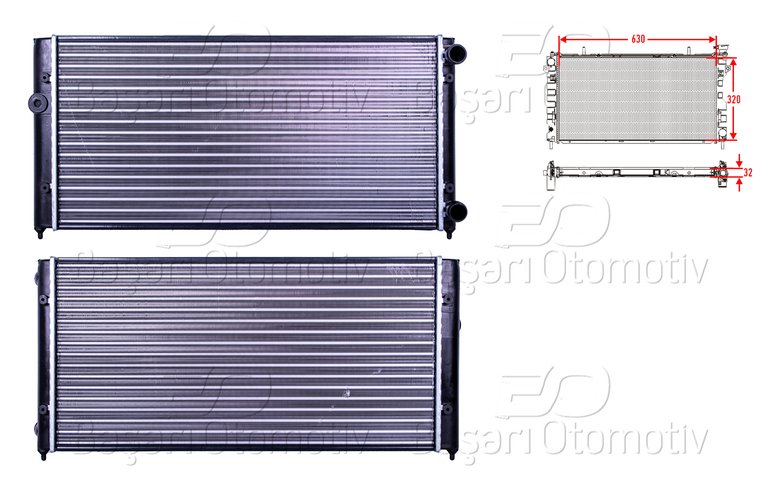 SU RADYATORU MEKANIK MT 630X320 MM