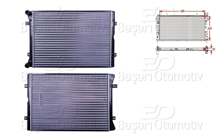 SU RADYATORU MEKANIK MT-AT 600X453 MM